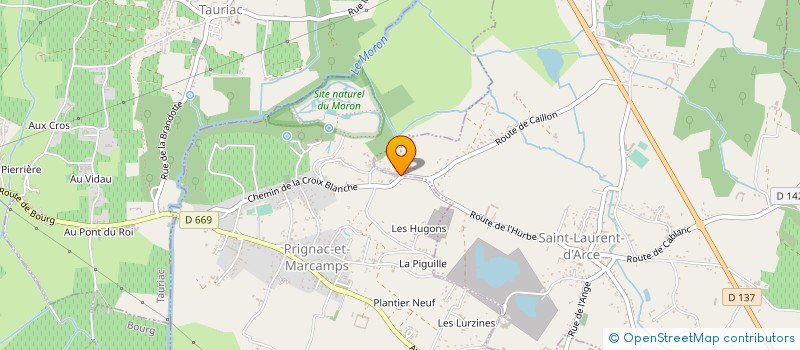 localisation de l'entreprise SCI THIGUI  SAINT-LAURENT-D'ARCE