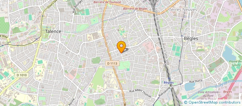 localisation de l'entreprise SCI THIHEL à BEGLES