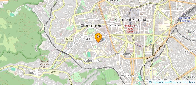 localisation de l'entreprise SCI THIJU  CHAMALIERES