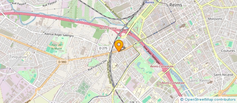 localisation de l'entreprise SCI THIL  REIMS