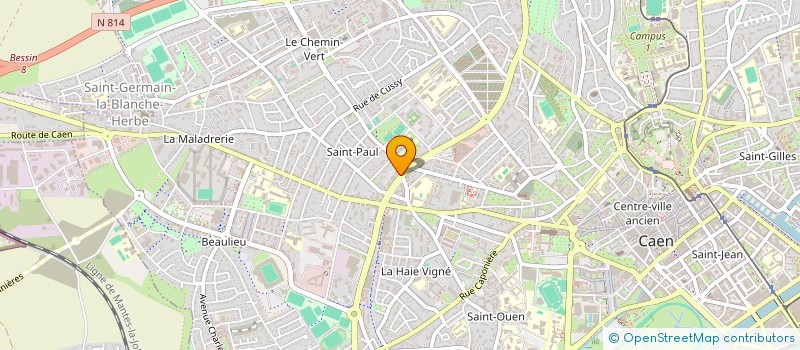 localisation de l'entreprise SCI THILEN à CAEN