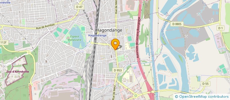 localisation de l'entreprise SCI THILL à HAGONDANGE