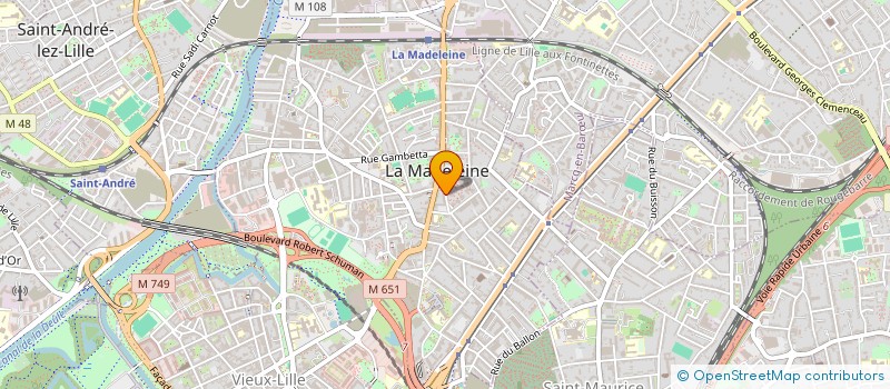 localisation de l'entreprise SCI THILLIEZ à LA MADELEINE