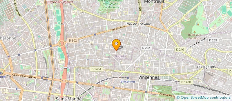 localisation de l'entreprise SCI THIM à MONTREUIL