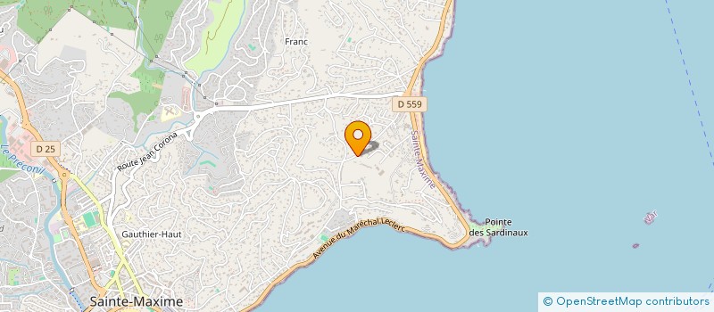 localisation de l'entreprise SCI THIMI à SAINTE-MAXIME