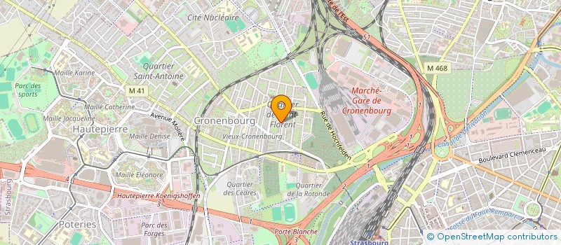 localisation de l'entreprise SCI THIMI  STRASBOURG