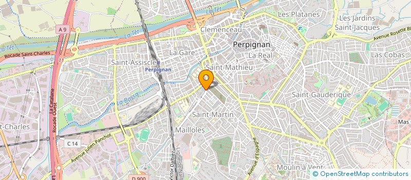 localisation de l'entreprise SCI THIMO à PERPIGNAN