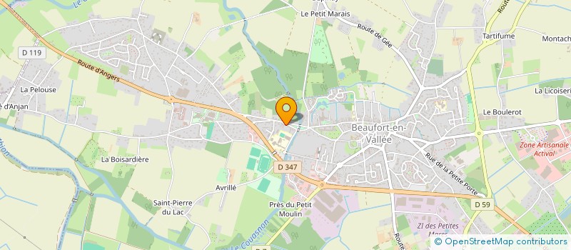 localisation de l'entreprise SCI THIMORCLE  BEAUFORT-EN-ANJOU