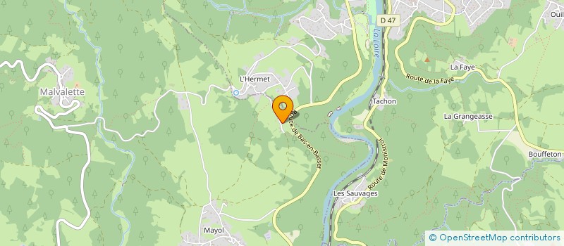 localisation de l'entreprise SCI THINA  VALPRIVAS