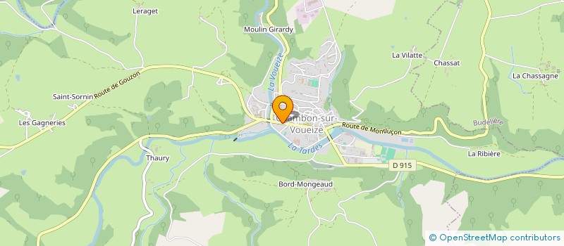 localisation de l'entreprise SCI THINA à CHAMBON-SUR-VOUEIZE