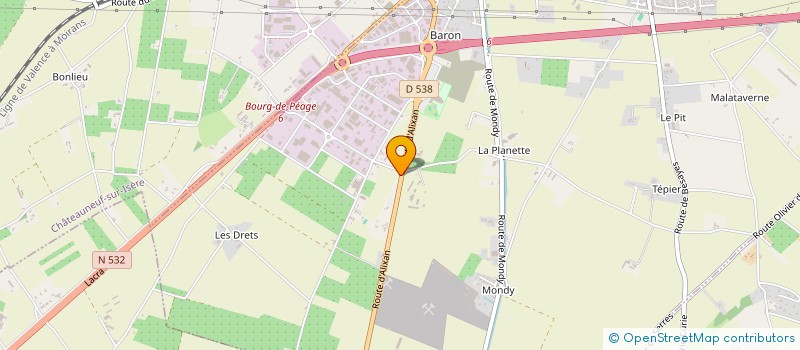 localisation de l'entreprise SCI THIOBE  BOURG-DE-PEAGE