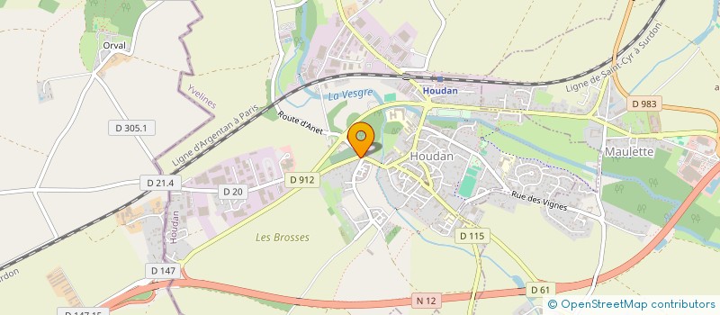 localisation de l'entreprise SCI THIOLLET  HOUDAN