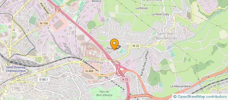 localisation de l'entreprise SCI THIOLLIERE  SAINT-JEAN-BONNEFONDS