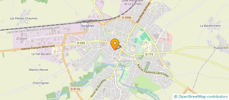 localisation de l'entreprise SCI THIONNET MIREILLE  SURGERES