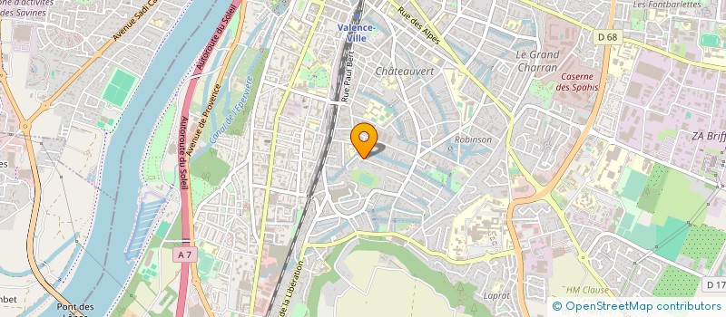 localisation de l'entreprise SCI THIOT IMMOBILIER à VALENCE