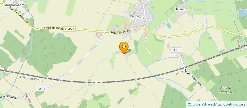 localisation de l'entreprise SCI THIOU.LESURTEL.  THERVAY