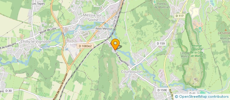 localisation de l'entreprise SCI THIRA  COURBOUZON