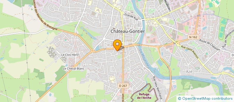 localisation de l'entreprise SCI THIREL  CHATEAU-GONTIER-SUR-MAYENNE