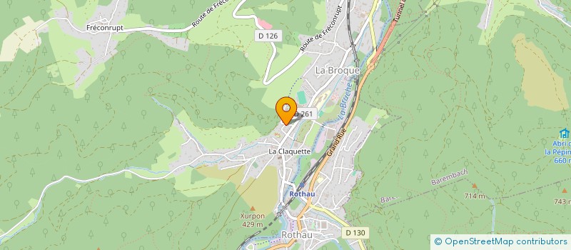 localisation de l'entreprise SCI THIRIET  LA BROQUE