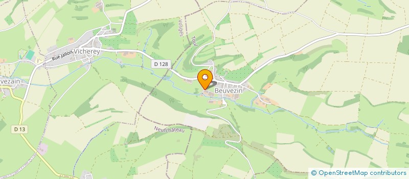 localisation de l'entreprise SCI THIRION  BEUVEZIN