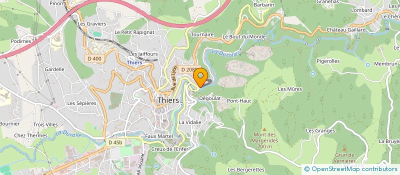 localisation de l'entreprise SCI THIROCH  THIERS