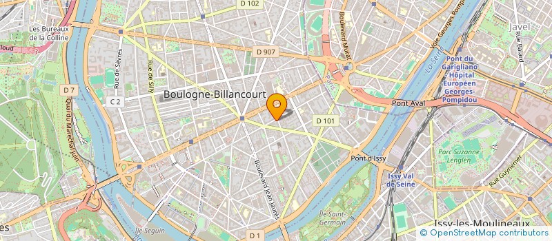 localisation de l'entreprise SCI THIROUARD à BOULOGNE-BILLANCOURT
