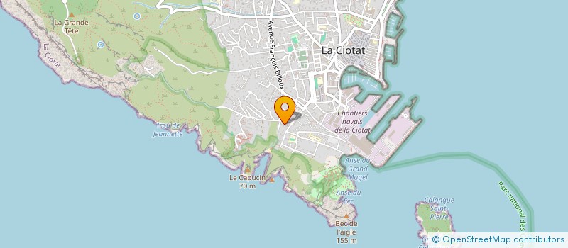 localisation de l'entreprise SCI THISA  LA CIOTAT