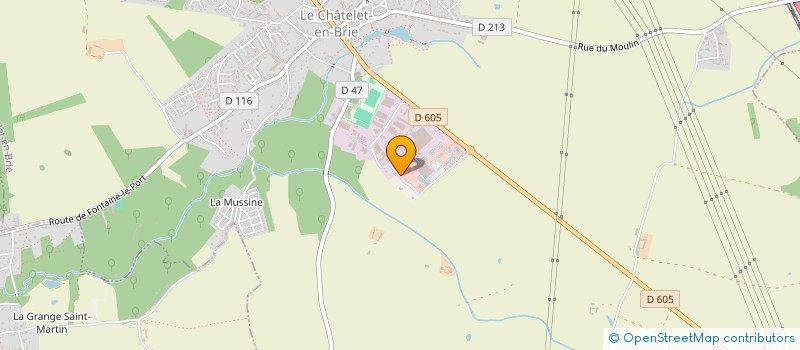 localisation de l'entreprise SCI THISEB  LE CHATELET-EN-BRIE