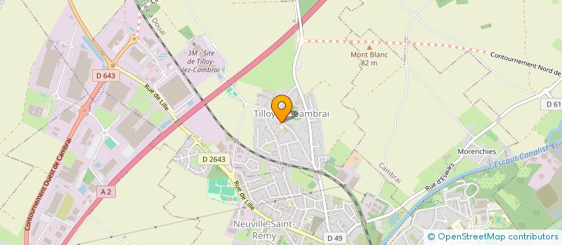 localisation de l'entreprise SCI THISO  TILLOY-LEZ-CAMBRAI