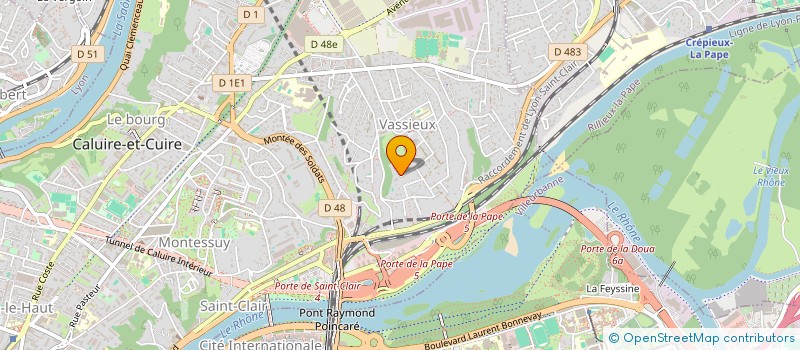 localisation de l'entreprise SCI THIVIENNE 2022  CALUIRE-ET-CUIRE