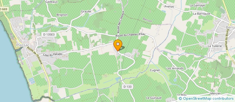 localisation de l'entreprise SCI THIVIERS PERIGORD  PLASSAC