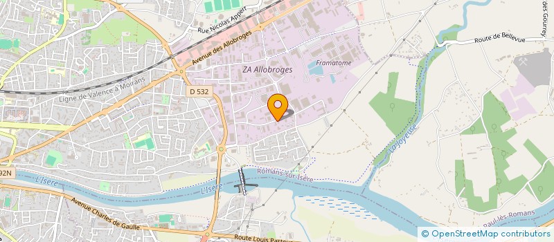 localisation de l'entreprise SCI THIVOLLE JMN  ROMANS-SUR-ISERE