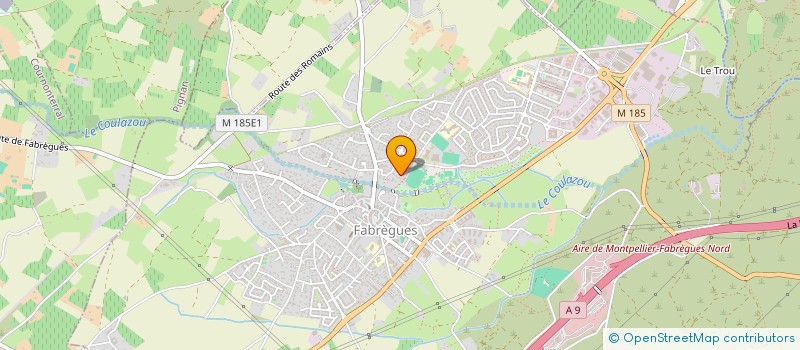 localisation de l'entreprise SCI THM  FABREGUES