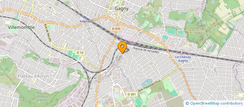 localisation de l'entreprise SCI THM2 à GAGNY