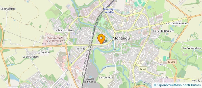 localisation de l'entreprise SCI THOAX à MONTAIGU-VENDEE