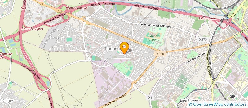 localisation de l'entreprise SCI THOCAL  TINQUEUX