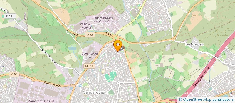 localisation de l'entreprise SCI THOCEANE à VENDARGUES