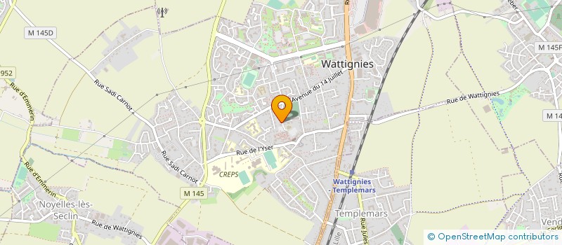 localisation de l'entreprise SCI THODD à WATTIGNIES