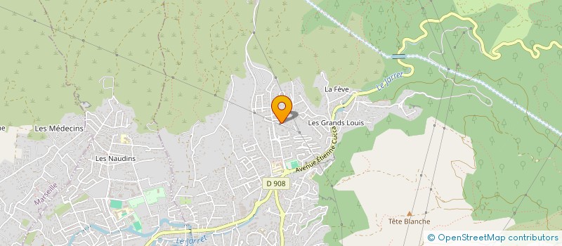 localisation de l'entreprise SCI THODDOO  ALLAUCH