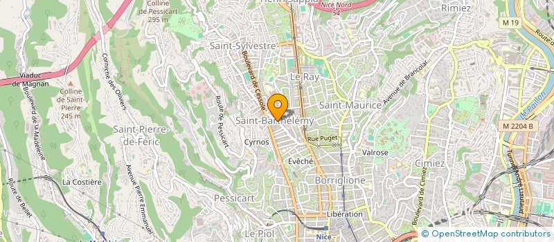 localisation de l'entreprise SCI THOGAN à NICE
