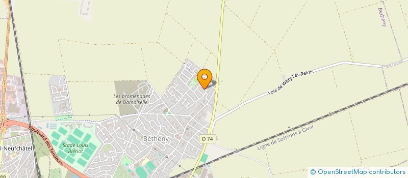 localisation de l'entreprise SCI THOJULU  BETHENY