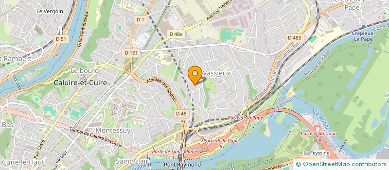 localisation de l'entreprise SCI THOJUMA  CALUIRE-ET-CUIRE