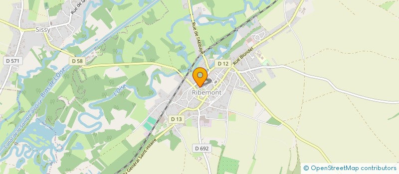 localisation de l'entreprise SCI THOLIE  RIBEMONT