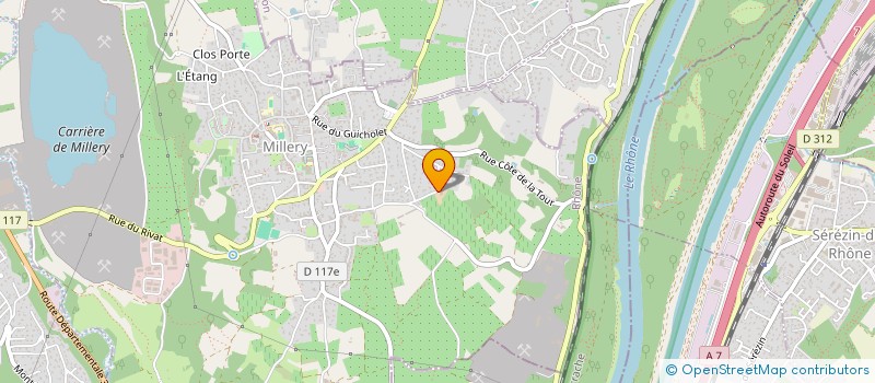 localisation de l'entreprise SCI THOLLET  MILLERY