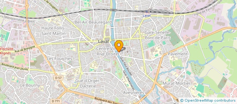 localisation de l'entreprise SCI THOM à LAVAL
