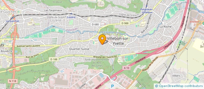 localisation de l'entreprise SCI THOMACAM à VILLEBON-SUR-YVETTE
