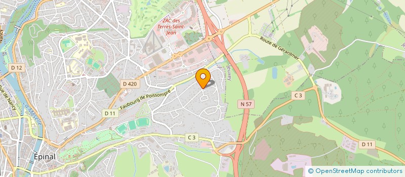 localisation de l'entreprise SCI THOMAHE à EPINAL