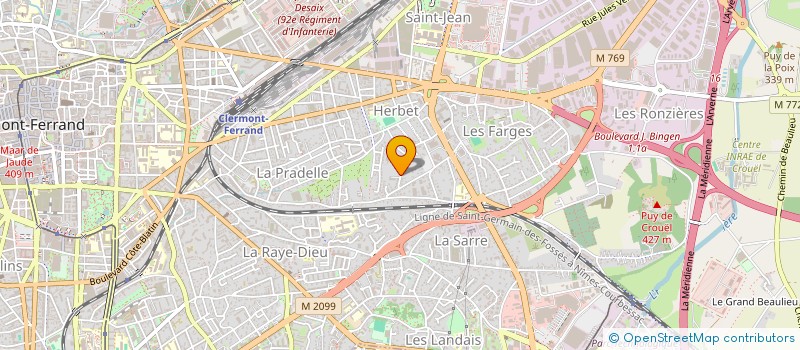 localisation de l'entreprise SCI THOMALEX  CLERMONT-FERRAND