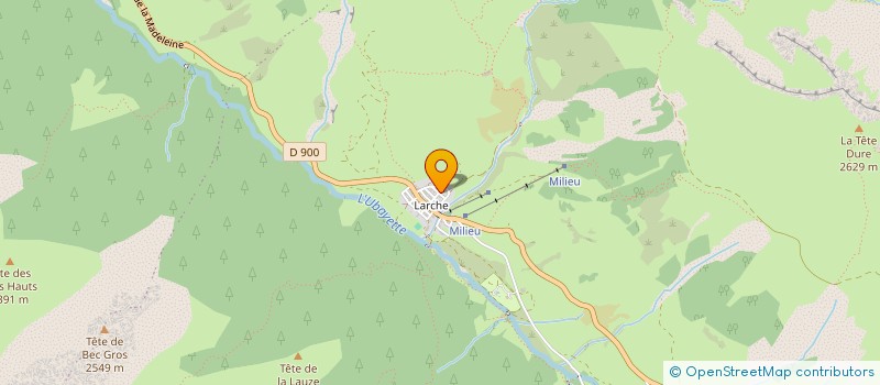 localisation de l'entreprise SCI THOMANN  SAINT PAUL SUR UBAYE