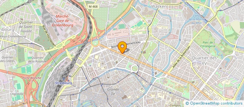 localisation de l'entreprise SCI THOMANN  STRASBOURG